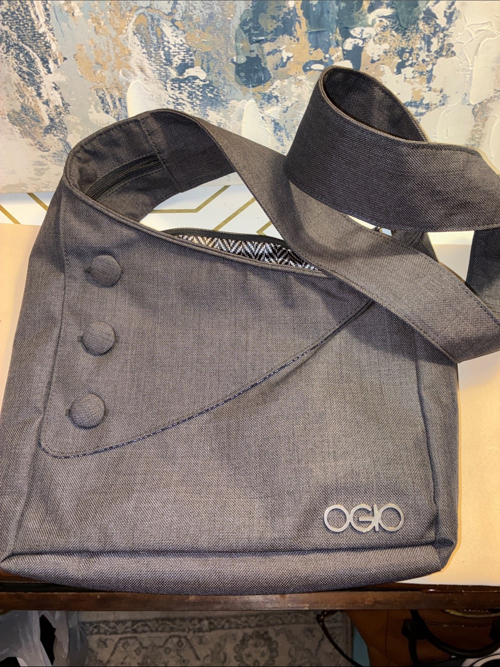 OGIO Gray Crossbody Laptop Bag
